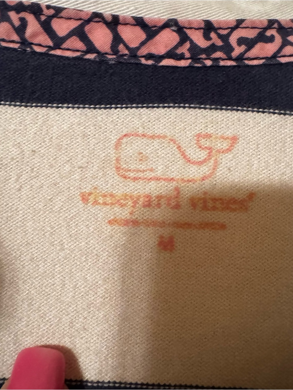 Vineyard Vines Rugby Dress Women’s M Navy White Striped Long Sleeve Preppy - Picture 4 of 6